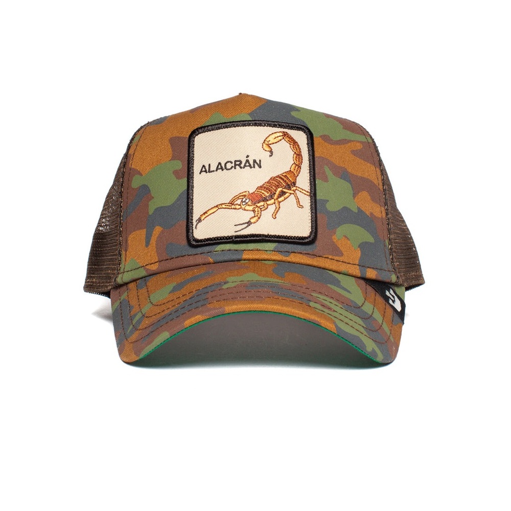 The Farm Hat Goorin Bros Snapback Alacran Spell Out Scorpion Camo Hype Cap